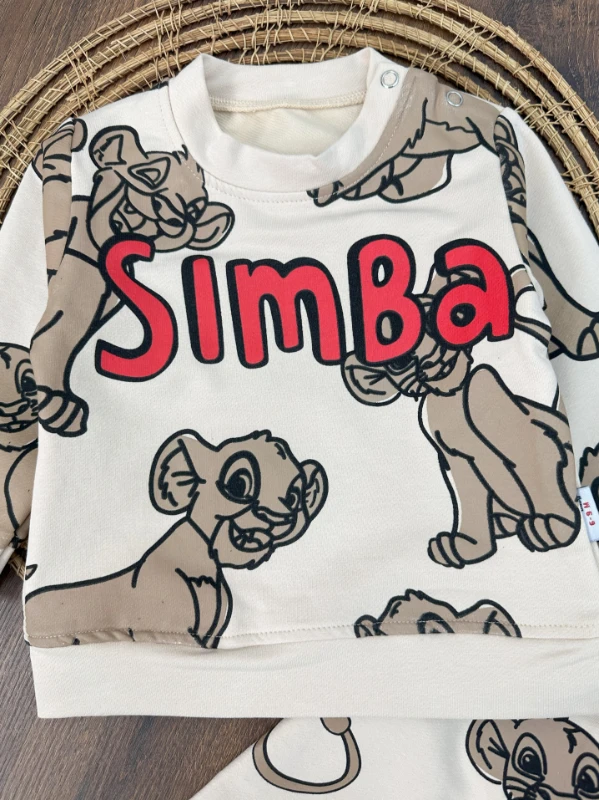 Simba Omuzdan Çıtçıtlı Erkek Bebek Takım