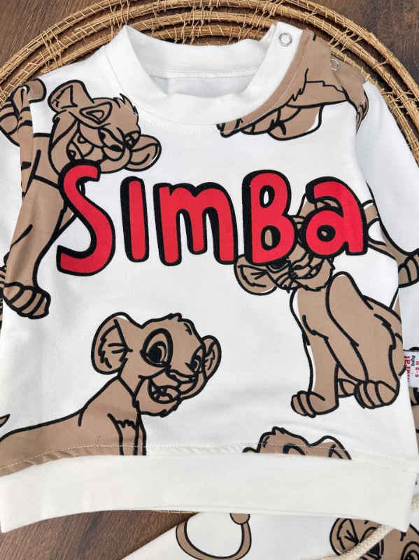 Simba Omuzdan Çıtçıtlı Erkek Bebek Takım