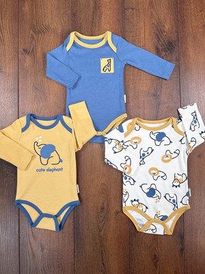 Yenidoğan Çıtçıtlı Badi Mevsimlik 3lü Set - KARIŞIK