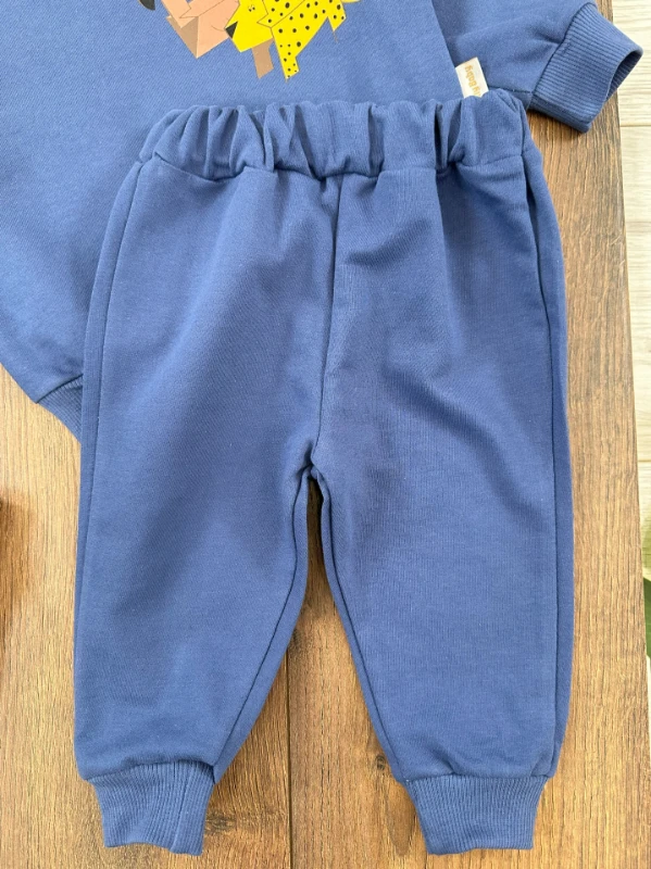 Paper Zoo Omuzdan Çıtçıtlı Erkek Bebek Takım