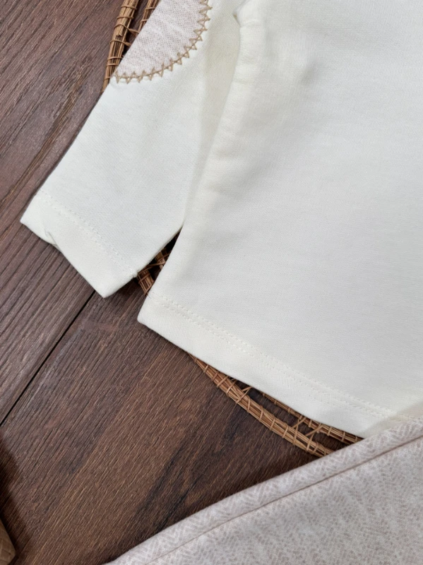 Polo Yaka Yama Detaylı 2li Erkek Bebek Takım