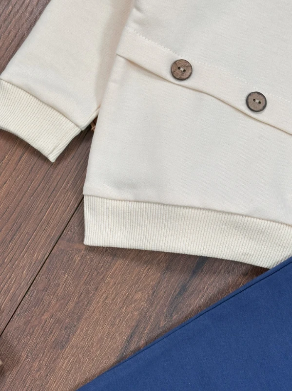 Düğme Detaylı Bereli Cepli Mevsimlik Erkek Bebek Takım