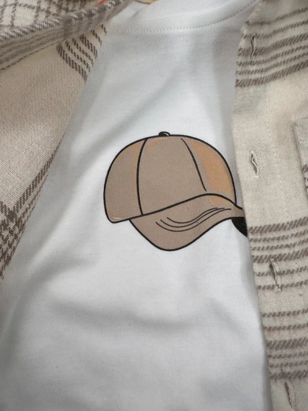 Oduncu Gömlek Şapkalı Oversize Hiphop Pantolon Badili 4lü Erkek Çocuk ve Bebek Takım