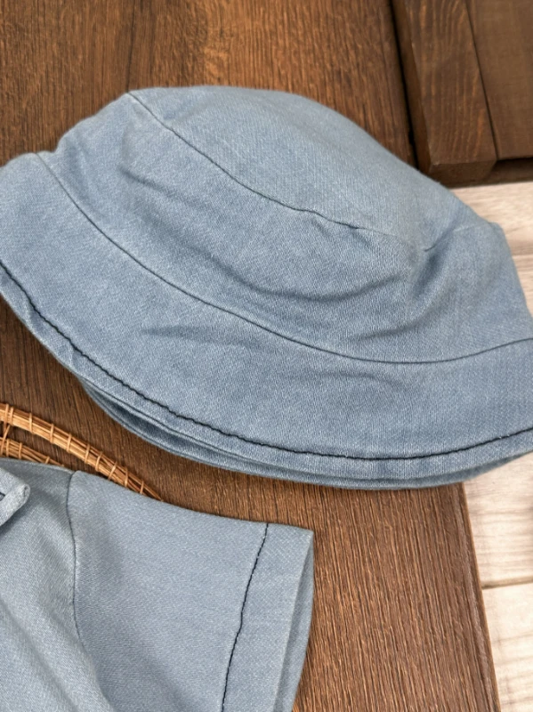 Kot Likralı Şapkalı Araba Oyuncaklı Atlet Badili 4lü Yazlık Erkek Bebek-Çocuk Takım - LACİVERT