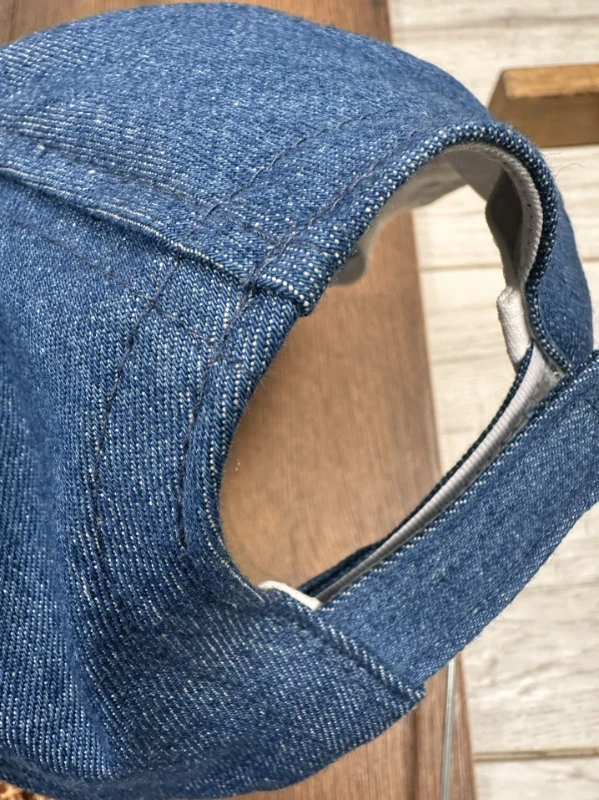 Şapkalı Ayıcık Desenli Atlet Badili Likralı Kot 4lü Yazlık Erkek Bebek Takım - MAVİ