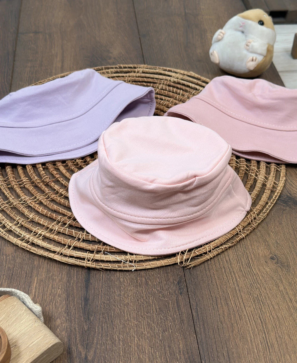 Safari Renkli 3lü set Kız Bebek Şapkası - KARIŞIK