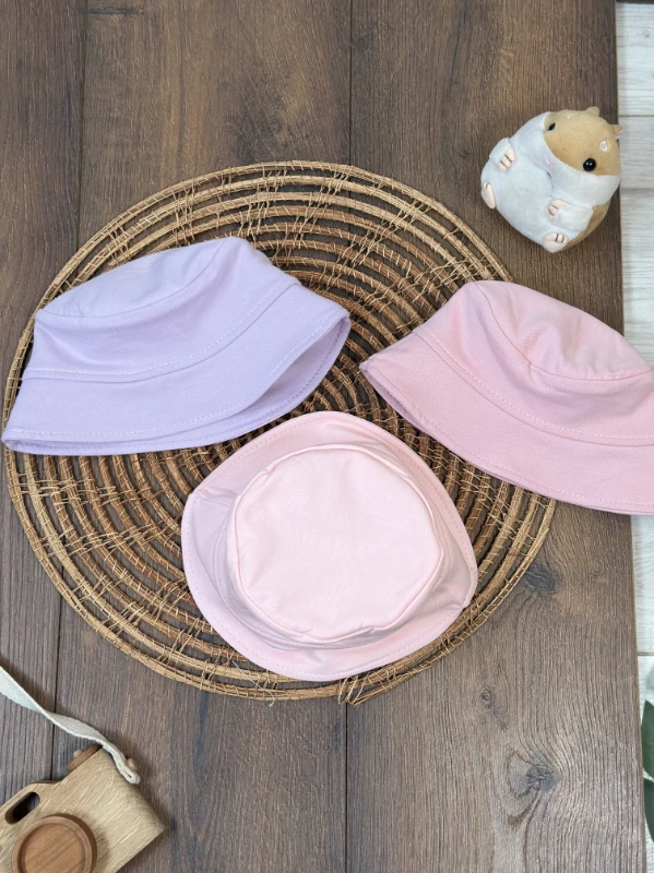 Safari Renkli 3lü set Kız Bebek Şapkası - KARIŞIK