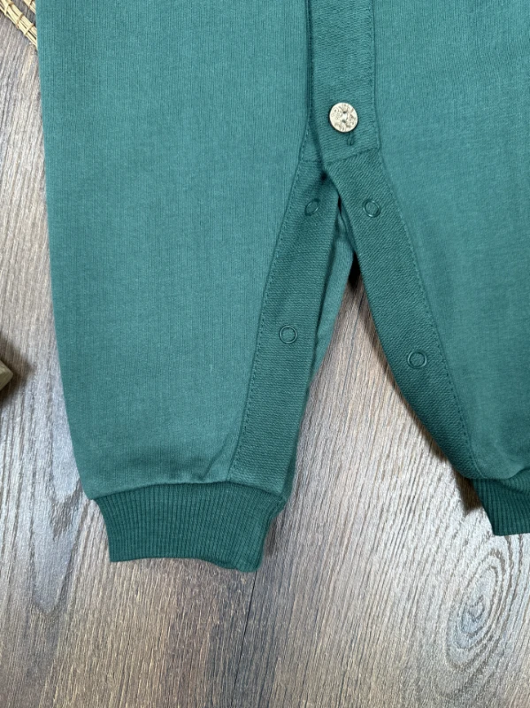 Cool Baby Polo Yaka Düğmeli Alttan Çıtçıtlı Mevsimlik Erkek Bebek Tulum - LACİVERT
