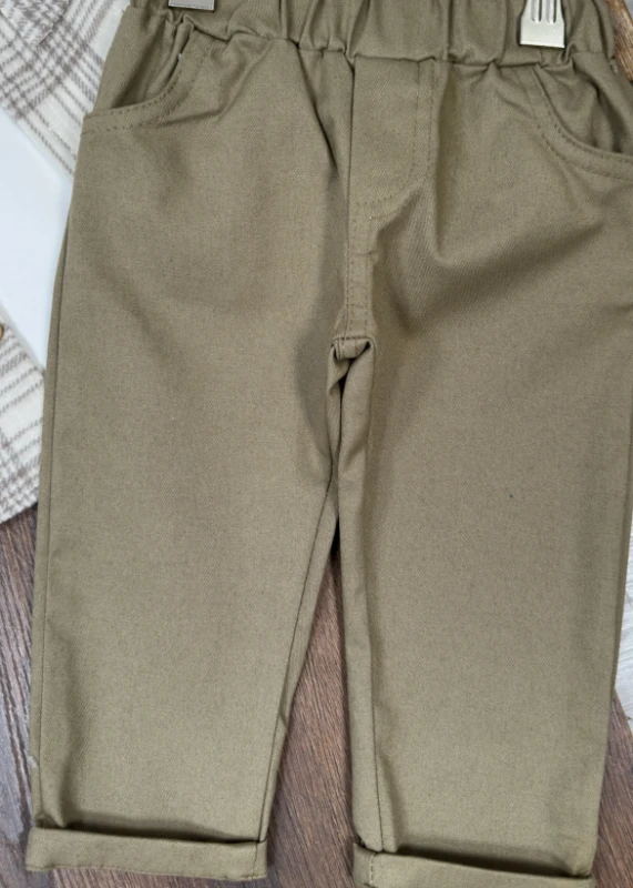 Oduncu Gömlek Şapkalı Oversize Hiphop Pantolon Badili 4lü Erkek Çocuk ve Bebek Takım - İNDİGO